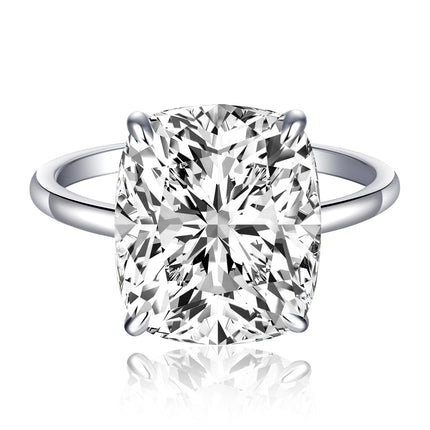 AVECON 5CT Elongated Cushion Cut Engagement Ring for Women, Travel, Size 7