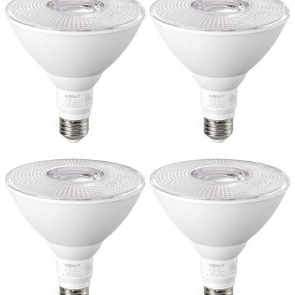 EDISHINE PAR38 Flood Lights Outdoor Bulb, Dimmable LED Flood Light Bulbs, 1800LM, 18W Equivalent 120W, Weatherproof LED Light Bulb for Backyard, Garage, Porch, Garden, 5000K Daylight, E26, 4 Pack