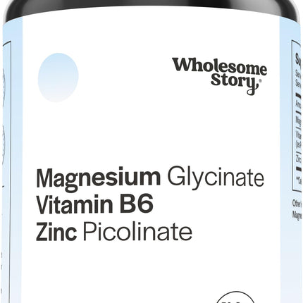 Zinc Picolinate, Magnesium Glycinate Supplements with P5P Vitamin B6 | Magnesium and Zinc Vitamin | Reproductive & Fertility Health, Hormone Balance, Immune System Support | 30 Day Supply