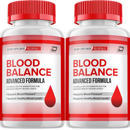 Blood Balance Capsules, BloodBalance Advanced Supplement, All Natural Formula to Maintain Healthy Levels, Maximum Strength Daily Formula, Blood Balance Reviews (2 Pack - 120 Capsules)