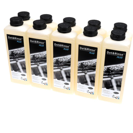 Unox DB1015A0 Det & Rinse Plus Extra Strong Detergent for Automatic Washing, 1 Litre, (Pack of 10)