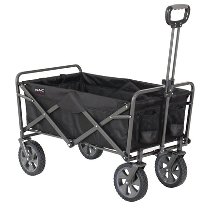 Mac Sports Collapsible Folding Outdoor Utility Wagon, Black