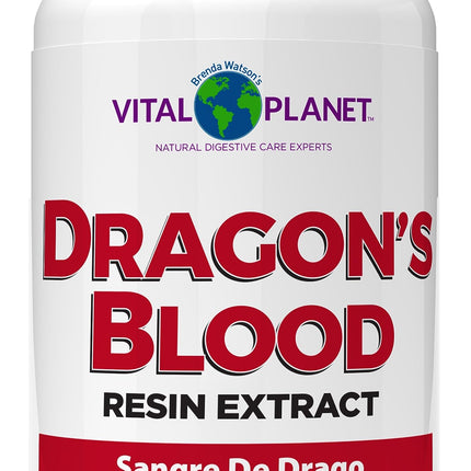 Vital Planet - Dragon's Blood Resin Extract Croton Lechleri Sangre de Drago (Sangre de Grado) Digestive Health Supplement Sustainably Sourced from Amazon Rainforest of Peru, 500mg 60 Capsules