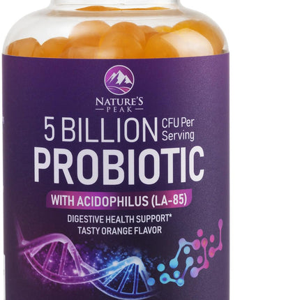 Probiotic Gummies - 6 Premium Probiotic Strains - Daily Gut Health Pro Biotic Gummy Supplement for Women, Men & Teens, Natural Digestive Health Support, “Good” Gut & Immune Support - 120 Gummies