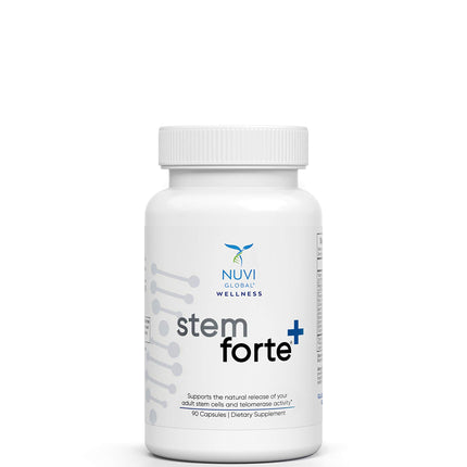 NuVi Global Stemforte Plus Stem Cell and Telomere Supplements – Cell Regeneration, Cell Growth & Telomere Support for Healthy Aging & Cellular Health – 90 Capsules for Men & Women