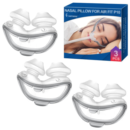 Replacement Nasal Pillows for Airfit P10 Small (3 Packs), FSA/HSA Eligible, Lighter Weight and Better Seal, Replacement CPAP Supplies with Softer Silicone