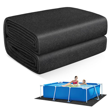 Thickened Pool Liner Pad for Above Ground Pool, 20’x 12’ Rectangle Under Pool Mat Padding, Pool Ground Pad Mat Under Pool for Pool Bottom, Prevent Punctures, Extend Liner Life