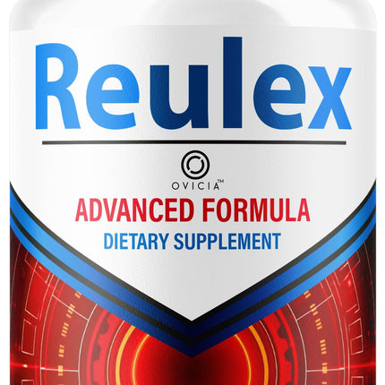 Reulex Capsules - Reulex Capsulas Advanced Formula Premium All Natural Pills, Daily Support Maximum Strength for Overall Health & Wellness Pastillas Reviews, 60 Capsules for 1 Month