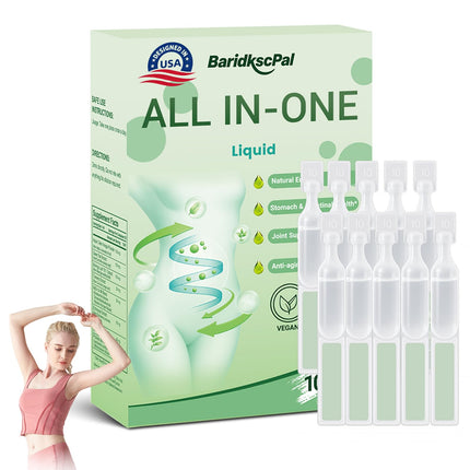 Six-in-One Health Solution Oral Liquid, Natural Advanced Body Care Liquids Drop, Six-in-One Oral Liquid for Women and Men, Firming Skin and Body Shaping Care (1 Box)