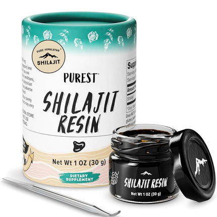 Pure Himalayan Shilajit | 100% Pure Natural Shilajit Grade A Max Potency 85+ Trace Minerals & Fulvic Acid | 3rd Party US Lab Tested | Resin | 30g