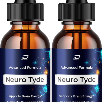 Neuro Tyde Advanced Formula Drops – NeuroTyde Memory Focus Natural Liquid Dietary Blend for Health, Reviews - 2 Bottles - 2 Month Supply