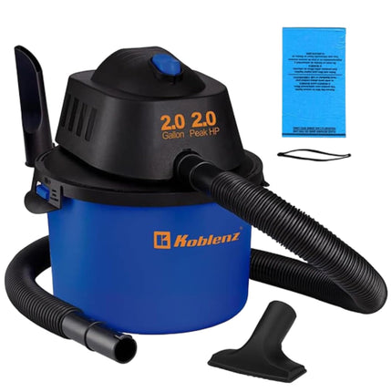 Koblenz WD-2L Wet Dry Vacuum Cleaner, Home Car Garage Workshop, 2.0 PHP