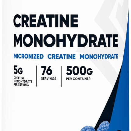 Nutricost Creatine Monohydrate Powder (Blue Raspberry), 500 Grams (1.1 LBS)