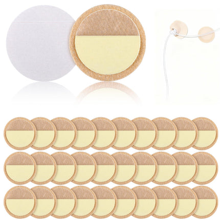 Nuanchu 30 Pair Gentle Adhesive Grip Tubing Skin Fixation Gentle Adhesive Grip Nasal Cannula System Beige Adhesives Pads for Secure Cannula Tubing Hold Skin Friendly CPAP Oxygen Accessories