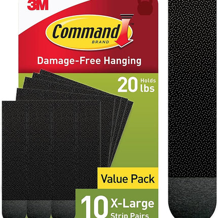 Command X-Large (20 lb) Picture Hanging Strips, 10 Pairs (20 Strips)