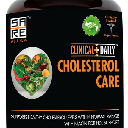 Clinical Daily Cholesterol Care Supplement. Vegan Cholesterol and Triglyceride Supplements. Plant Sterols Supplements Cholesterol Support with Guggul, Garlic, Niacin. 120 Capsules