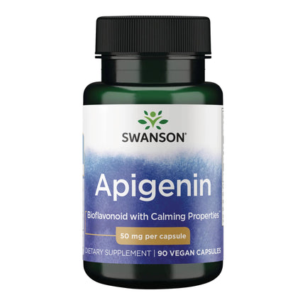 Swanson Apigenin – Sleep and Relaxation Supplement – Natural Support – 90 Caps, 50 mg (Packaging may Vary)