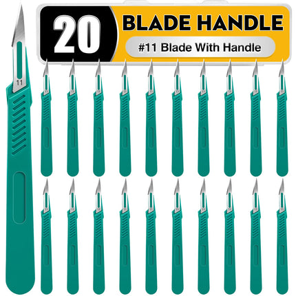YixangDD 20 PCS Scalpel Blades with #11 Scalpels Surgical Blades