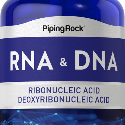 Piping Rock RNA DNA Supplement | 200 Capsules | Ribonucleic Acid & Deoxyribonucleic Acid Complex | Non-GMO, Gluten Free