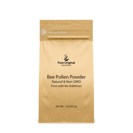 PURE ORIGINAL INGREDIENTS Bee Pollen Powder, 1 lb, No fillers, Undiluted Supplement