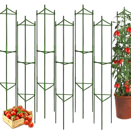 Moirsunt 6 Packs Tomato Cage for Garden, Up to 48Inch Plant Support Stakes