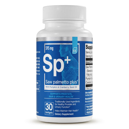 Essential Elements Saw Palmetto Plus - Promotes Bladder & Urinary Health - Prostate Support Supplement for Men with Pumpkin & Cranberry Seed Oil - 30 Count - 30 Servings