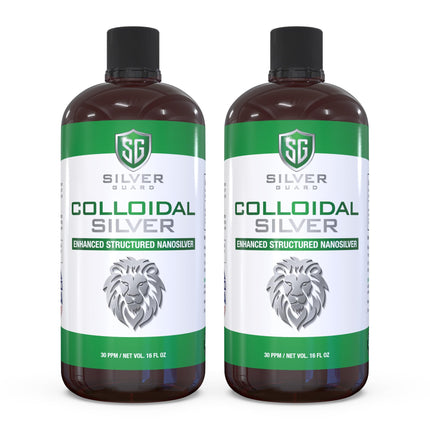 **Enhanced Colloidal Silver Liquid – Ultimate Immune Support Supplement | Immunity Boost & Immune Booster for Adults | Silver Water Solution for Immune Defense | 30 PPM Structured Silver | 2 Pack**