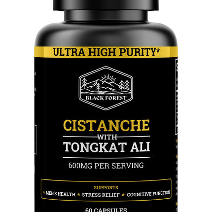 Cistanche Tubulosa 200mg & Tongkat Ali 400mg (Max Purity) 2 Month Supply (50% Echinacoside + 10% Acetoside with Tongkat Ali for Men 200:1 (Longjack) Eurycoma Longifolia) similar to Fadogia Agrestis
