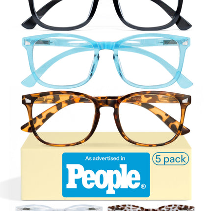 CCVOO Reading Glasses for Women/Men, Eyeglasses, Blue Light Readers for Women/Men, Computer Eye Glasses, Cheaters