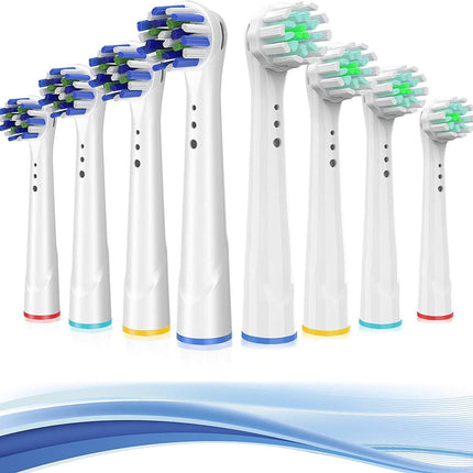 Replacement Toothbrush Heads for Oral B Braun, 8 Pack Professional Electric Toothbrush Heads, Precision Clean Brush Heads Refill Compatible with Oral-B 7000/Pro 1000/9600/ 5000/3000/8000 (8pack)