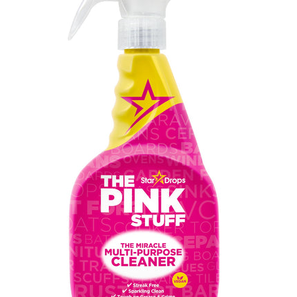 The Pink Stuff Miracle Multi-Purpose Cleaner Spray, 30 fl oz – Now 20% More! Powerful All-Purpose Cleaning Solution for Kitchens, Bathrooms, Floors & More – Cuts Through Grease & Grime (Pack of 3)