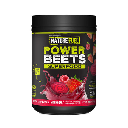 SlimFast Nature Fuel Power Beets Powder, Delicious Mixed Berry, Concentrated Superfood Supplement, Non-GMO, 60 Servings (Packaging May Vary)