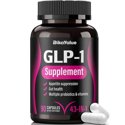 BIKAYALUE GLP-1 Alternative Supplement, with 30 Billion Akkermansia Probiotics, Green Tea Extract – Metabolism & Gut Health, Digestive Wellness Support - 90 Count