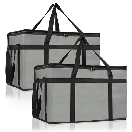 2 Pack Insulated Food Delivery Bag, XXXL Catering Bag for Keep Food Warming