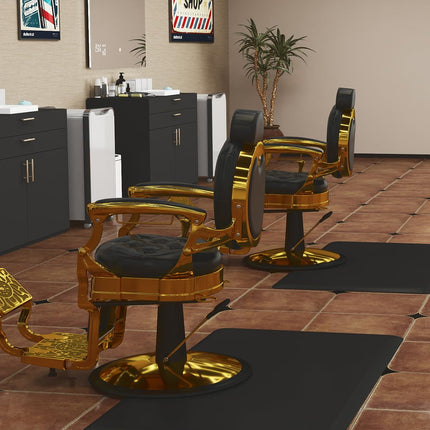 Artist hand 3 ft. x 4 ft. Barber Chair Mat Durable Rectangle 1/2 in. Thick