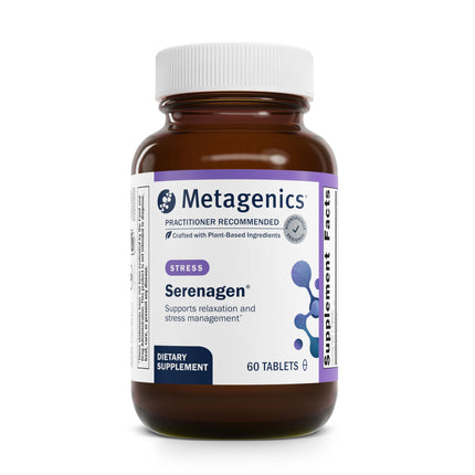 Metagenics Serenagen Supplement - Herbal Stress Management with Asian Ginseng & Chinese Herbs - Supports Calm, Focus, Energy & Sleep* - Non-GMO, Gluten-Free, Vegetarian - 60 Tablets