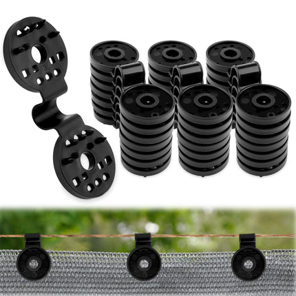 100PCS Shade Cloth Clips, Shade Cloth Plastic Clips