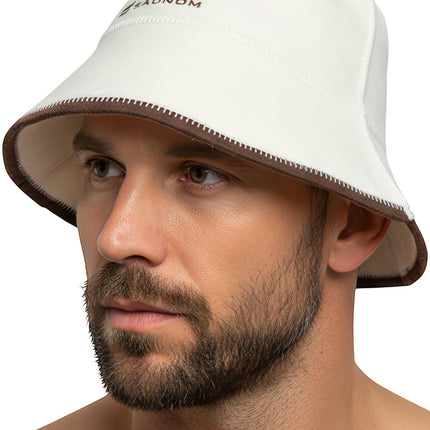 SAUNOM Wool Sauna Hat for Men and Women — 100% Natural Wool — Breathable, Itch-Free and Odor Resistant Sauna Cap — Ideal Banya Hat for Men