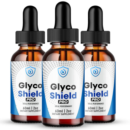 Glyco Shield Drops, Official GlycoShield Blood Formula Support Supplement - Maximum Strength, All Natural Formula to Maintain Overall Well Being & Healthy Energy, Premium GlycoShield Reviews (3 Pack)