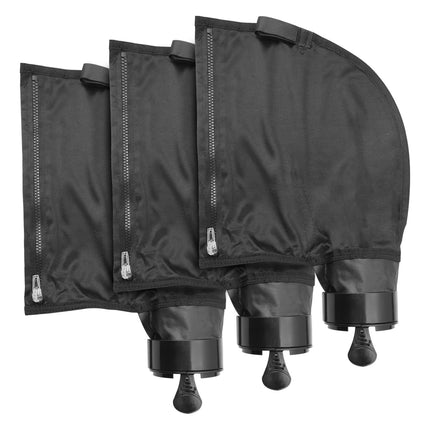 UCEDER Black Nylon Mesh Pool Cleaner Bags,All Purpose Filter Bag K13 K16 with Zipper Replacement for Polaris 280 and 480 Pool Cleaner(3 Pack)