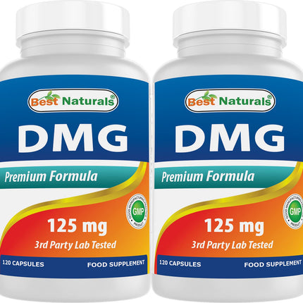 Best Naturals DMG 125 mg 120 Capsules (120 Count (Pack of 2))