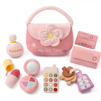 let's make My First Baby Purse, 10 Pcs Sensory Toy for Baby & Toddler Girls
