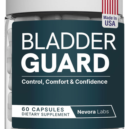 Bladder Guard – Bladder Control Supplements – Urinary Tract Health for Women & Men – Pumpkin Seed Extract & Soy Germ Formula – 60 Capsules