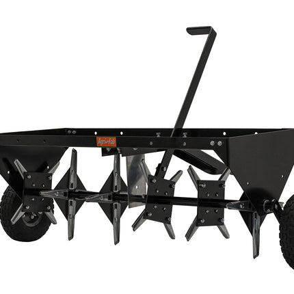 Agri-Fab 40 In Tow Behind Lawn Plug Aerator with 24 Galvanized Coring Knives and Universal Hitch