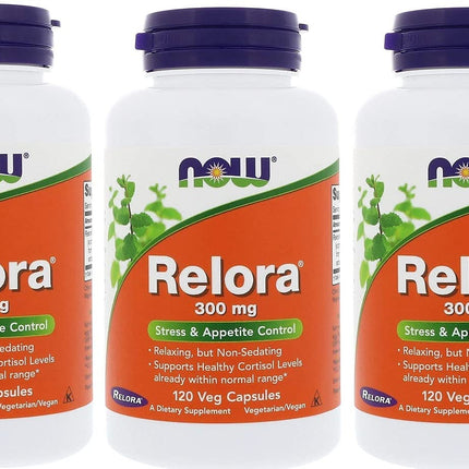 NOW Foods Relora 300 mg, Veg-Capsules, 120-Count (Pack of 3)