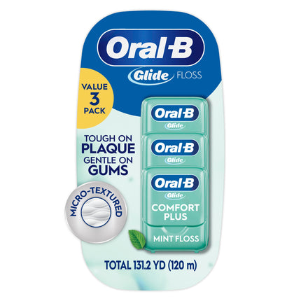 Oral-B Glide Floss Pro-Health 131.2 Yds Mint Value 3-Pack