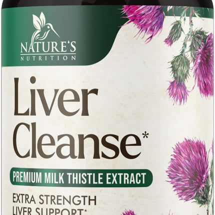 Liver Cleanse Detox & Repair Formula - 20-in-1 Advanced Liver Support Supplement with Silymarin Milk Thistle, Dandelion Root, Artichoke Extract, Turmeric, Choline, & Beetroot - 120 Veggie Capsules