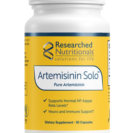 Researched Nutritionals Artemisinin Solo - Sweet Wormwood Immune Support Supplement - 250mg of Pure Artemisia Annua per Serving - Vegan, Non-GMO Formula (90 Capsules)