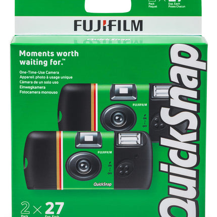 Fujifilm QuickSnap Flash 400 One-Time-Use Camera - 2 Pack