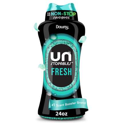 Downy Unstopables In Wash Scent Booster Beads, Fresh Scent, 24 oz, Laundry Beads For Odor Protection, Downy Scent Booster Beads, Laundry Scent Boosters